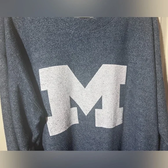 Vintage Ladies Michigan Long Sleeve XXL Fleece Sweater Sweatshirt - Picture 7 of 16